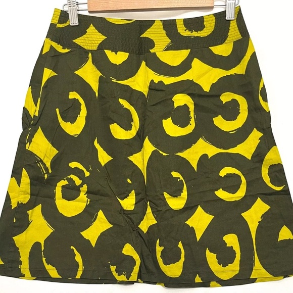 Marimekko for Anthropologie Green Skirt - Size 10 - Picture 5 of 8